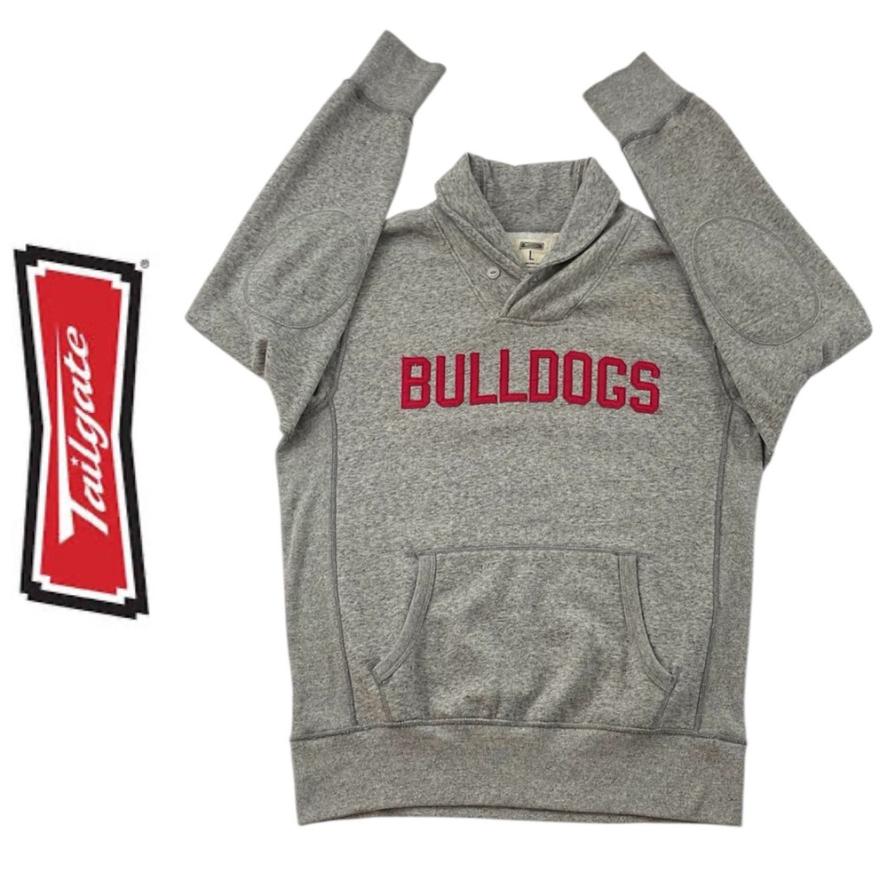 Tailgate “ Bulldogs “ Shawl-Neck Fleece Pullover